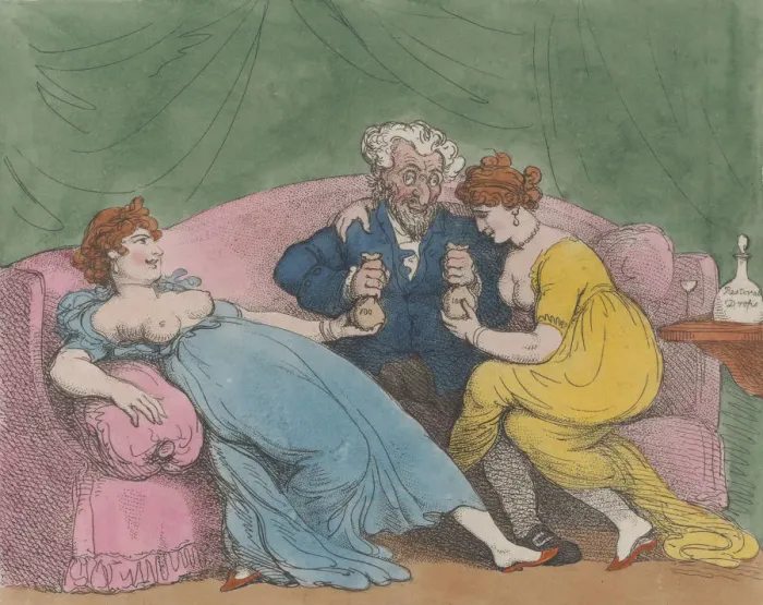 Framed Print : Ladies Trading on Their Own Bottom, [October 5, 1810], reprint