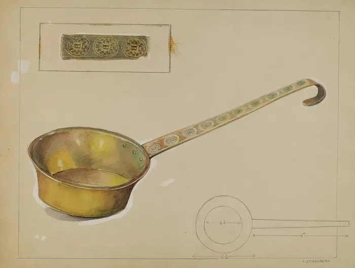 Framed Print : Ladle, 1935 / 1942. Creator: A. Zaidenberg Framed Print : Ladle, 1935 / 1942. Creator: A. Zaidenberg