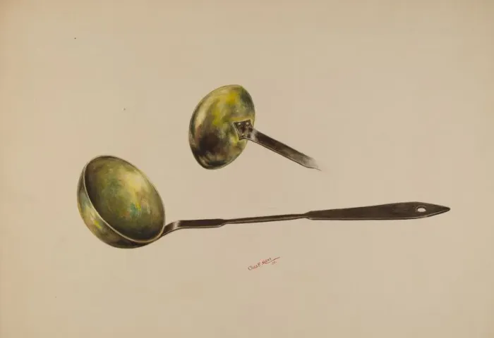 Framed Print : Ladle, 1938. Creator: Charles Moss Framed Print : Ladle, 1938. Creator: Charles Moss