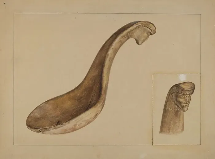 Framed Print : Ladle, c. 1936. Creator: Angelo Bulone Framed Print : Ladle, c. 1936. Creator: Angelo Bulone