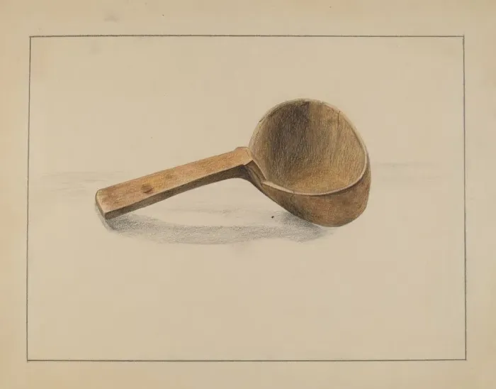 Framed Print : Ladle, c. 1936. Creator: Yolande Delasser Framed Print : Ladle, c. 1936. Creator: Yolande Delasser