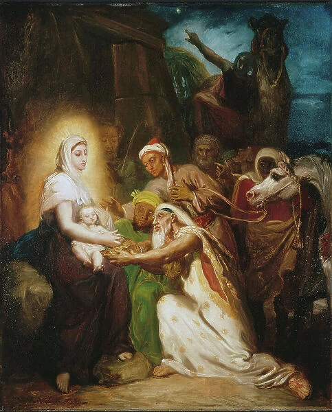 L'Adoration des Mages, 1856. Creator: Theodore Chasseriau