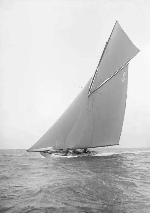 Framed Print : The Lady Anne sailing close-hauled, 1912. Creator: Kirk & Sons of Cowes Framed Print : The Lady Anne sailing close-hauled, 1912. Creator: Kirk & Sons of Cowes