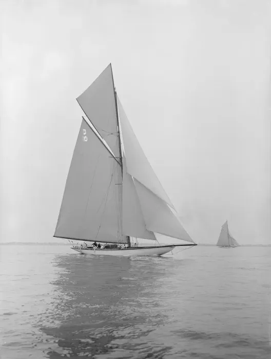 Framed Print : The Lady Anne sailing in gentle breeze, 1913. Creator: Kirk & Sons of Cowes Framed Print : The Lady Anne sailing in gentle breeze, 1913. Creator: Kirk & Sons of Cowes