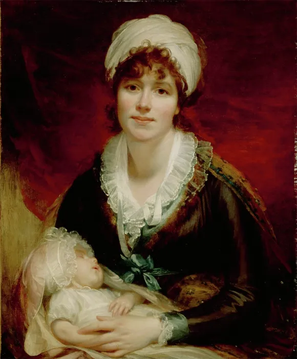 Framed Print : Lady Beechey and Her Baby, c1800. Creator: Sir William Beechey Framed Print : Lady Beechey and Her Baby, c1800. Creator: Sir William Beechey