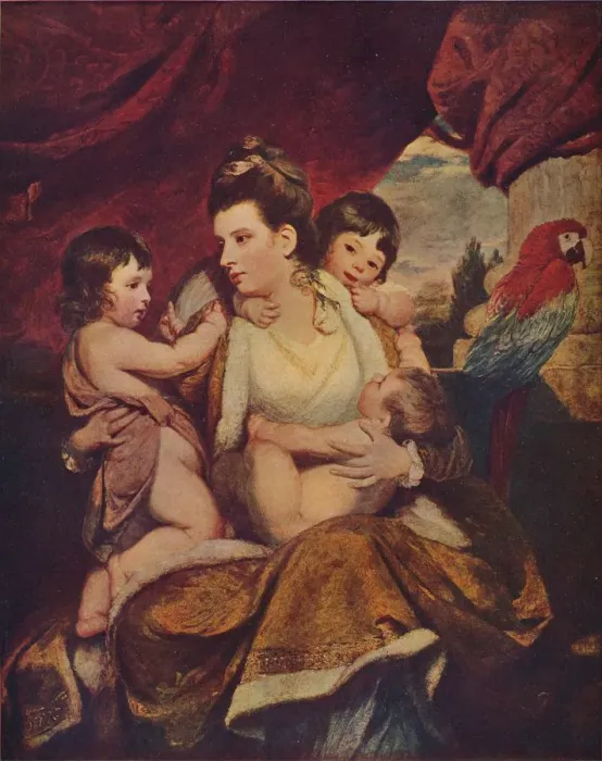 Framed Print : Lady Cockburn and her Three Eldest Sons, 1773, (1907). Artist: Sir Joshua Reynolds Framed Print : Lady Cockburn and her Three Eldest Sons, 1773, (1907). Artist: Sir Joshua Reynolds