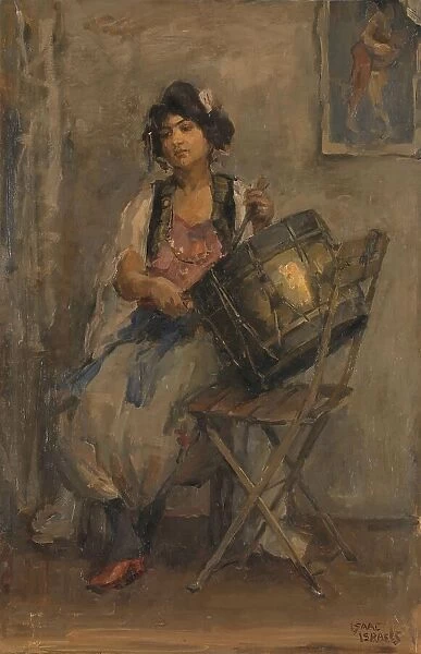 The Lady Drummer, c.1890-c.1910. Creator: Isaac Lazerus Israels