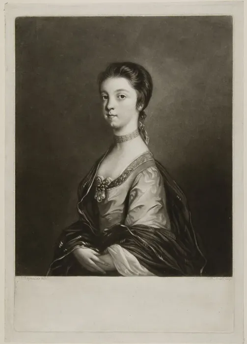 Framed Print : Lady Elizabeth Montagu, 1756. Creator: James McArdell Framed Print : Lady Elizabeth Montagu, 1756. Creator: James McArdell