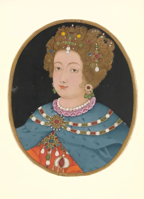 Framed Print : Lady in Elizabethan Costume, late 17th century. Creator: Unknown Framed Print : Lady in Elizabethan Costume, late 17th century. Creator: Unknown
