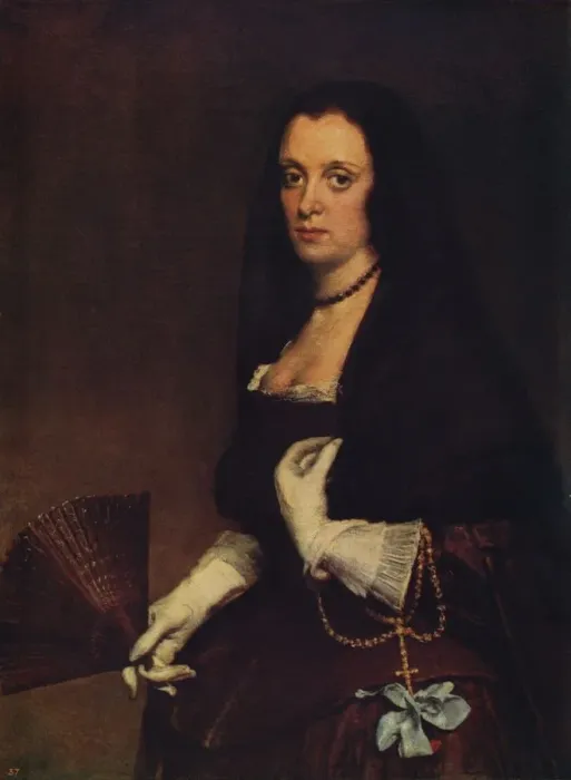 Framed Print : Lady with a Fan, c1638-1639, (c1915). Artist: Diego Velasquez Framed Print : Lady with a Fan, c1638-1639, (c1915). Artist: Diego Velasquez