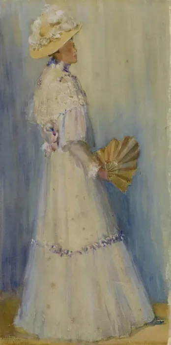 Framed Print : Lady with a Fan, late 19th-early 20th century. Creator: Rhoda Holmes Nicholls Framed Print : Lady with a Fan, late 19th-early 20th century. Creator: Rhoda Holmes Nicholls