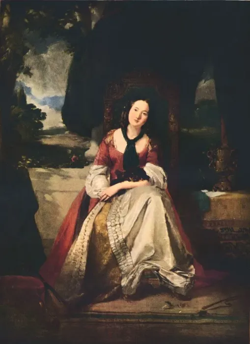 Framed Print : A Lady in Fancy Dress, c1846-1900, (1937). Artist: Thomas Faed Framed Print : A Lady in Fancy Dress, c1846-1900, (1937). Artist: Thomas Faed