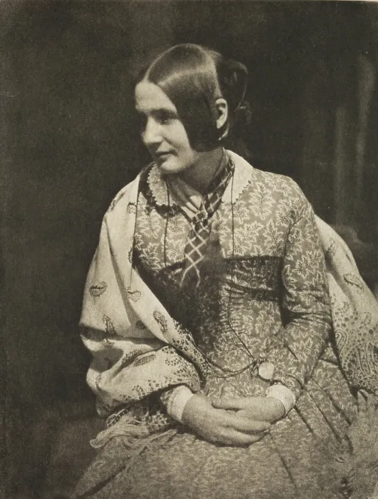 Framed Print : Lady in Flowered Dress (Wilhelmina Fillans), between 1843 and 1847; from Camera Work, January 1912. Creator: Unknown Framed Print : Lady in Flowered Dress (Wilhelmina Fillans), between 1843 and 1847; from Camera Work, January 1912. Creator: Unknown