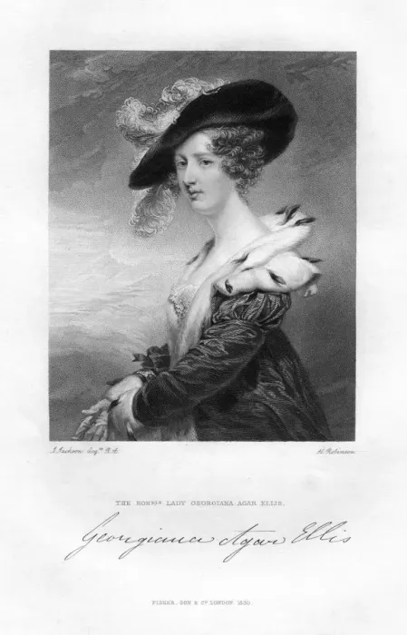 Framed Print : Lady Georgina Agar-Ellis, 19th century. Artist: H Robinson Framed Print : Lady Georgina Agar-Ellis, 19th century. Artist: H Robinson