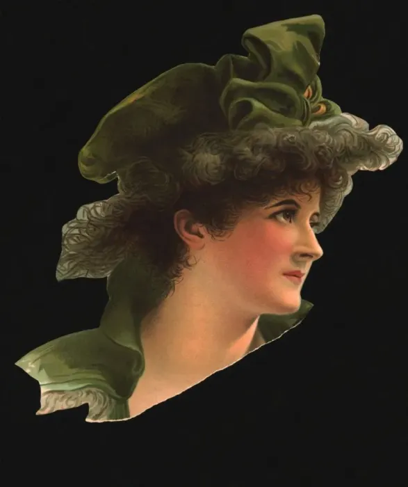 Framed Print : Lady with Green Hat Framed Print : Lady with Green Hat