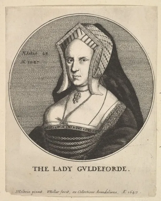 Framed Print : The Lady Guldeforde (Mary, Lady Guildford), 1647. Creator: Wenceslaus Hollar Framed Print : The Lady Guldeforde (Mary, Lady Guildford), 1647. Creator: Wenceslaus Hollar
