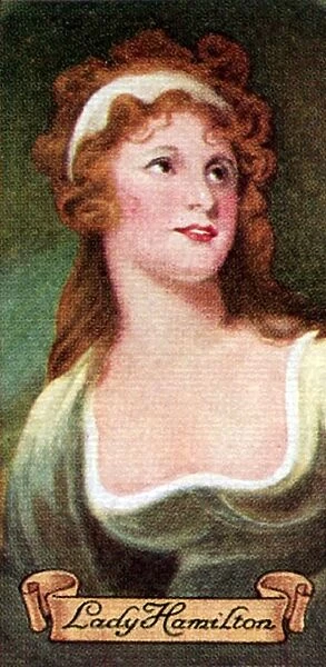 Lady Hamilton, taken from a series of cigarette cards, 1935