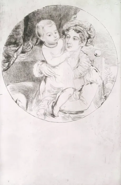 Framed Print : Lady Henrietta Drummond (1783-1854) and her Child, 1826. Creator: Andrew Geddes Framed Print : Lady Henrietta Drummond (1783-1854) and her Child, 1826. Creator: Andrew Geddes