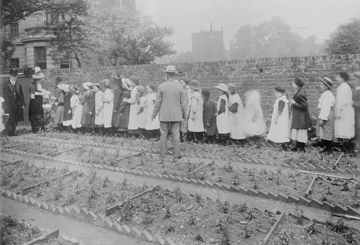 Framed Print : Lady Henry and T.P. O'Connor distribute cabbages, 1913. Creator: Bain News Service Framed Print : Lady Henry and T.P. O'Connor distribute cabbages, 1913. Creator: Bain News Service