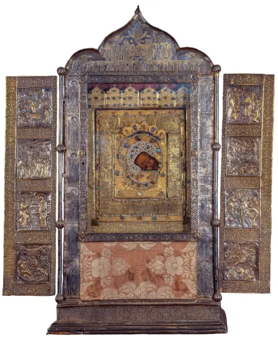 Framed Print : Our Lady of Korsun (Korsunskaya), First Half of 16th cen Framed Print : Our Lady of Korsun (Korsunskaya), First Half of 16th cen