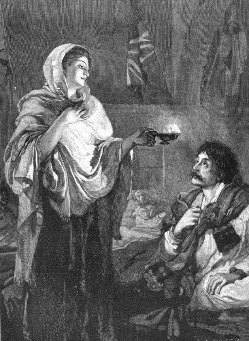 Framed Print : The Lady with the Lamp, c1880 Framed Print : The Lady with the Lamp, c1880