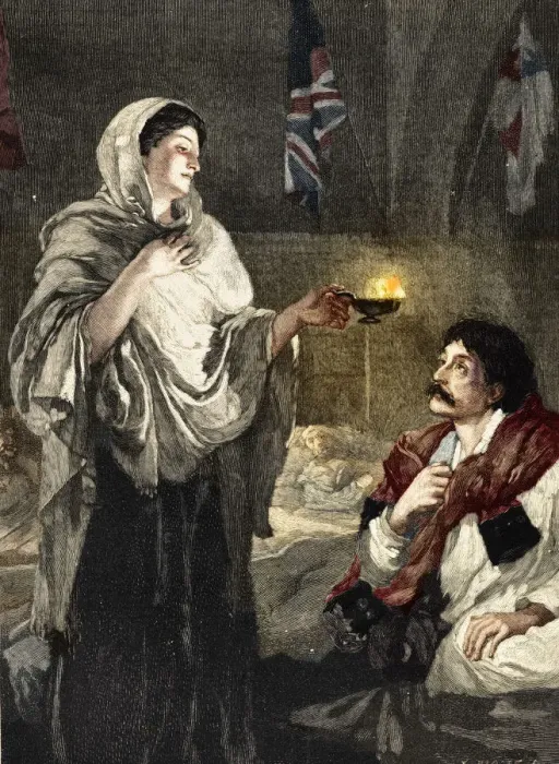 Framed Print : The Lady with the Lamp, c1880 Framed Print : The Lady with the Lamp, c1880