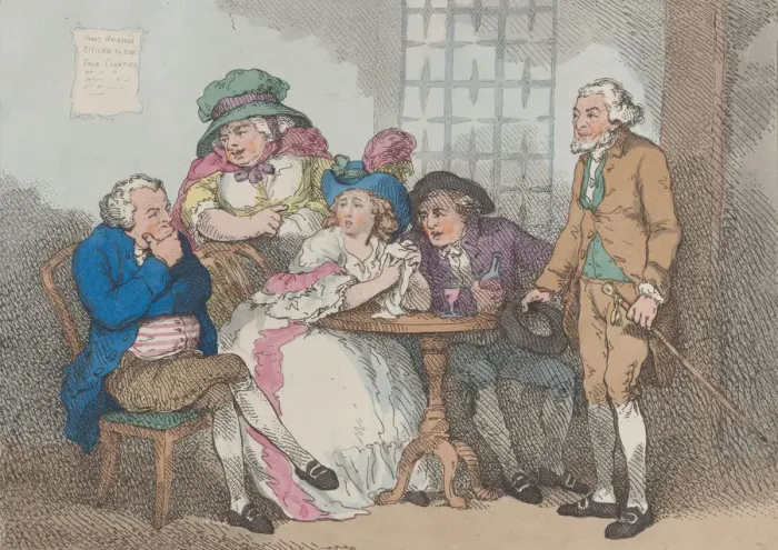 Framed Print : A Lady in Limbo, or Jew Bail Rejected, [November 30... [November 30, 1785]