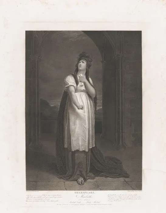 Framed Print : Lady Macbeth (Shakespeare, Macbeth, Act 1, Scene 5), first published 1800; reissued 1852. Creator: James Parker Framed Print : Lady Macbeth (Shakespeare, Macbeth, Act 1, Scene 5), first published 1800; reissued 1852. Creator: James Parker