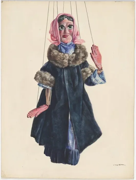 Framed Print : Lady Marionette, c. 1937. Creator: James McLellan Framed Print : Lady Marionette, c. 1937. Creator: James McLellan