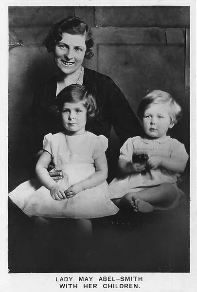 Lady May Abel-Smith with her Children, 1937