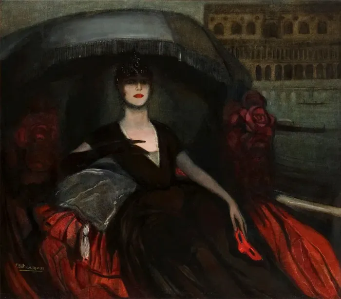 Framed Print : Lady Michelham, c. 1920. Creator: Beltran Masses, Federico (1885-1949) Framed Print : Lady Michelham, c. 1920. Creator: Beltran Masses, Federico (1885-1949)