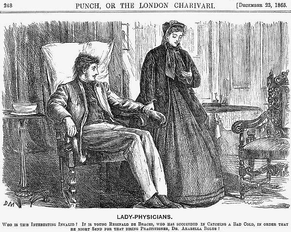 Lady-Physicians, 1865. Artist: George du Maurier