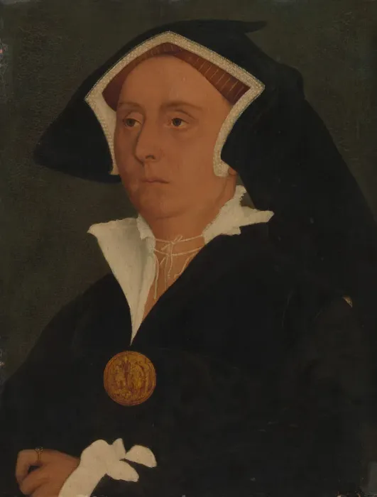Framed Print : Lady Rich (Elizabeth Jenks, died 1558), ca. 1540. Creator: Workshop of Hans Holbein the Younger Framed Print : Lady Rich (Elizabeth Jenks, died 1558), ca. 1540. Creator: Workshop of Hans Holbein the Younger