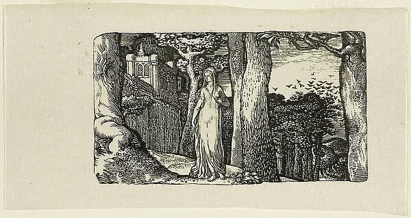 The Lady and the Rooks, n.d. Creator: Edward Calvert