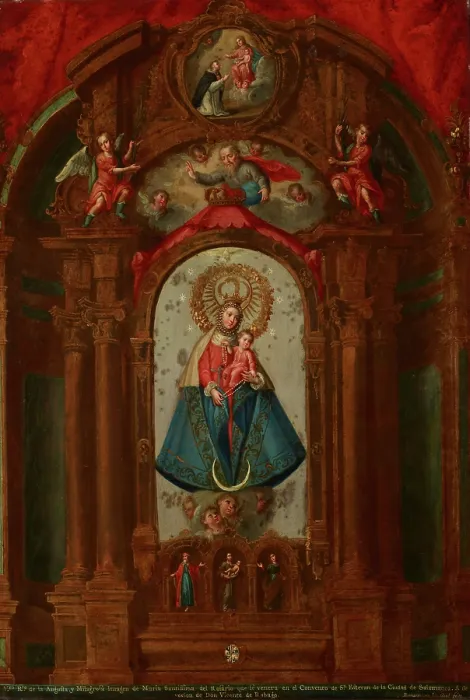 Framed Print : Our Lady of Salamanca, 18th century. Creator: Unknown Framed Print : Our Lady of Salamanca, 18th century. Creator: Unknown