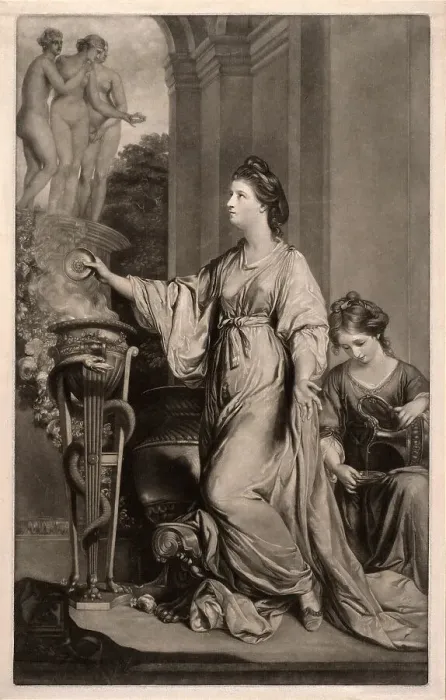 Framed Print : Lady Sarah Bunbury, 1766. Creator: Edward Fisher Framed Print : Lady Sarah Bunbury, 1766. Creator: Edward Fisher