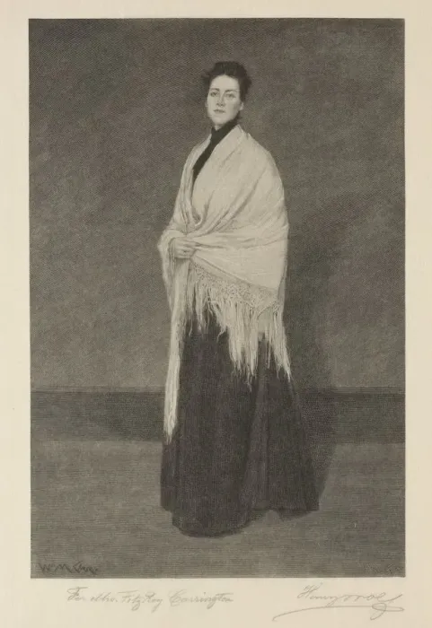 Framed Print : Lady with Shawl. Creator: Henry Wolf (American, 1852-1916) Framed Print : Lady with Shawl. Creator: Henry Wolf (American, 1852-1916)