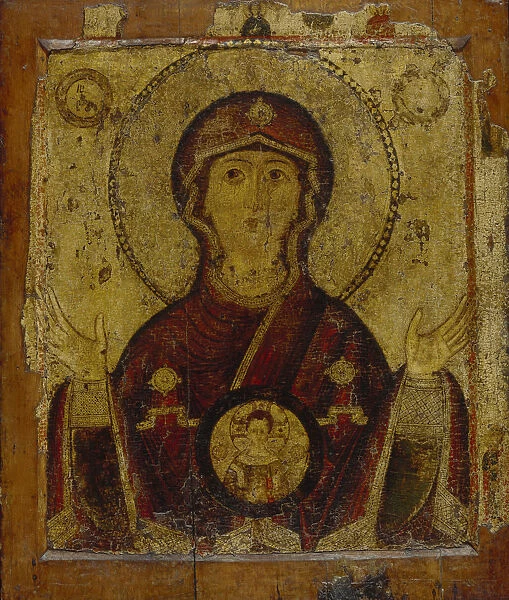 Our Lady of the Sign, Early 13th cen Artist: Russian icon