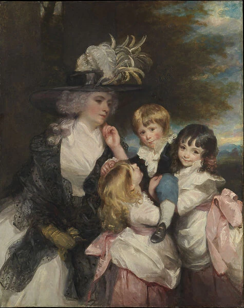Lady Smith (Charlotte Delaval) and Her Children (George Henry, Louisa, and Charlotte), 1787