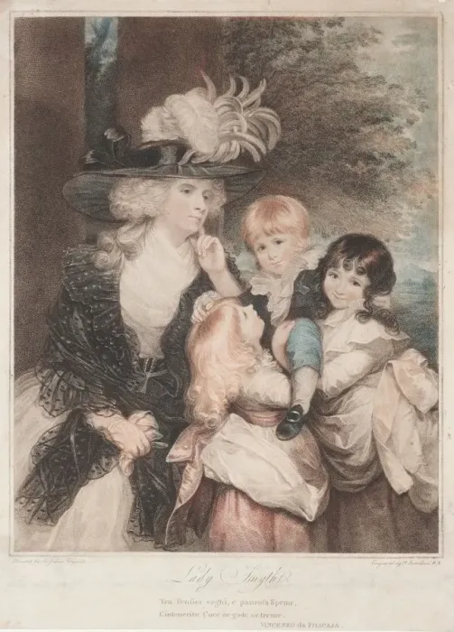 Framed Print : Lady Smith and Her Children, 1789. Creator: Francesco Bartolozzi (British, 1727-1815) Framed Print : Lady Smith and Her Children, 1789. Creator: Francesco Bartolozzi (British, 1727-1815)