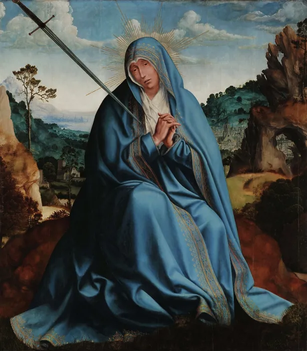 Framed Print : Our Lady of Sorrows. Creator: Massys, Quentin Framed Print : Our Lady of Sorrows. Creator: Massys, Quentin
