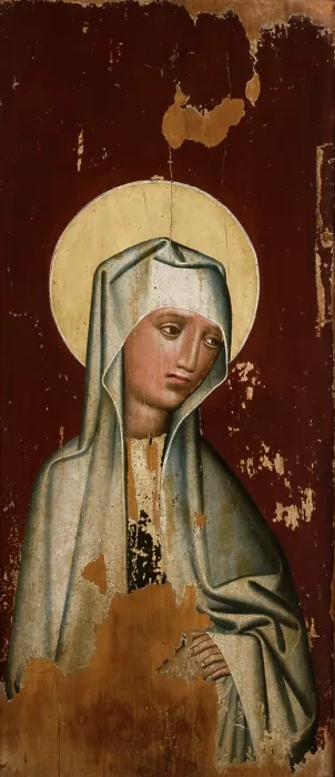 Framed Print : Our Lady of Sorrows from the Parish Church of St Ursula in Korzenna, between 1425-1475. Creator: Unknown Framed Print : Our Lady of Sorrows from the Parish Church of St Ursula in Korzenna, between 1425-1475. Creator: Unknown