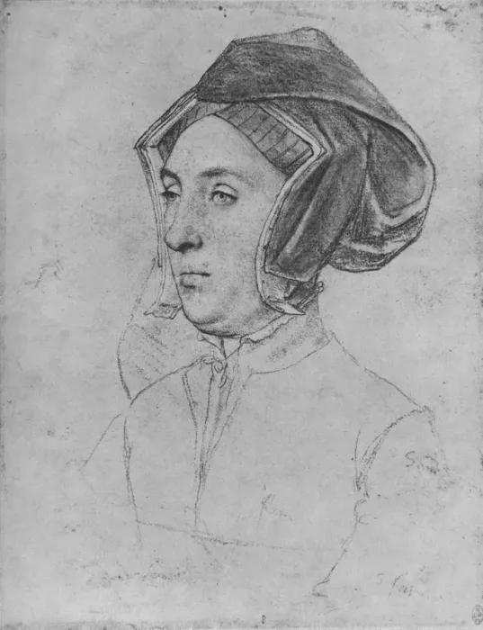 Framed Print : A Lady: Unknown, c1532-1543 (1945). Artist: Hans Holbein the Younger Framed Print : A Lady: Unknown, c1532-1543 (1945). Artist: Hans Holbein the Younger