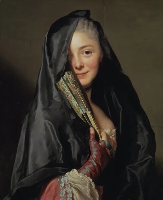 Framed Print : The Lady with the Veil (the Artist's Wife), 1768. Creator: Alexander Roslin Framed Print : The Lady with the Veil (the Artist's Wife), 1768. Creator: Alexander Roslin