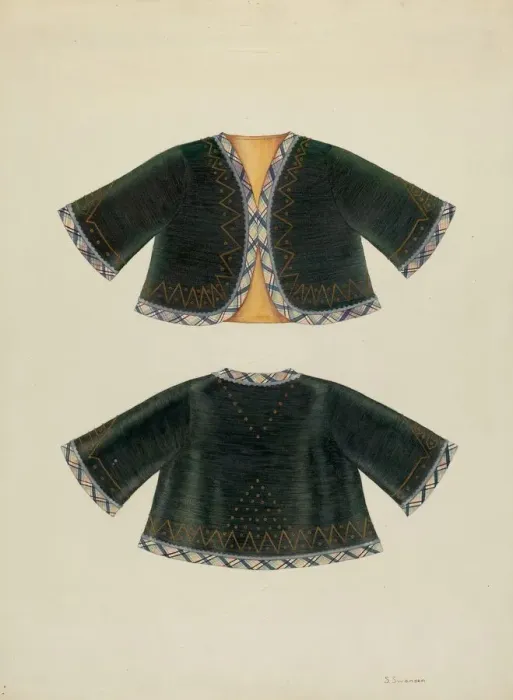 Framed Print : Ladys Bolero, c. 1940. Creator: Syrena Swanson Framed Print : Ladys Bolero, c. 1940. Creator: Syrena Swanson