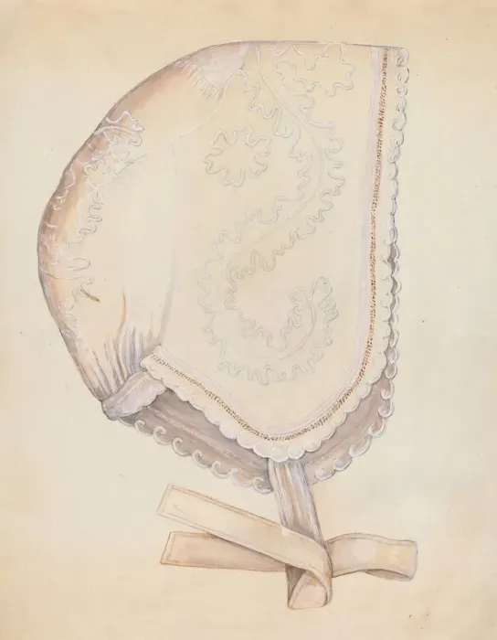 Framed Print : Ladys Cap, c. 1937. Creator: Edna C. Rex Framed Print : Ladys Cap, c. 1937. Creator: Edna C. Rex