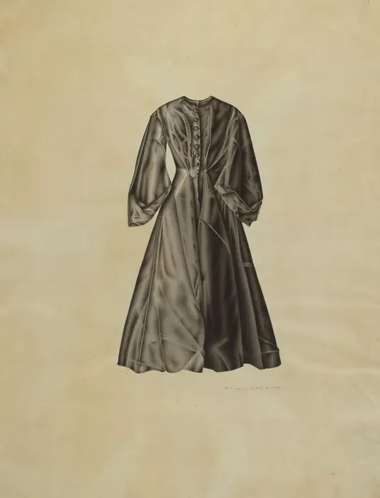 Framed Print : Lady's Evening Coat, 1935 / 1942. Creator: Florence Grant Brown Framed Print : Lady's Evening Coat, 1935 / 1942. Creator: Florence Grant Brown