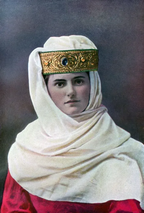 Framed Print : Ladys headdress, c1290, (1910) Framed Print : Ladys headdress, c1290, (1910)