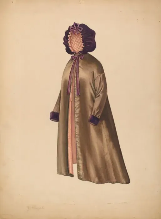 Framed Print : Ladys Pelisse, 1935 / 1942. Creator: Jean Peszel Framed Print : Ladys Pelisse, 1935 / 1942. Creator: Jean Peszel