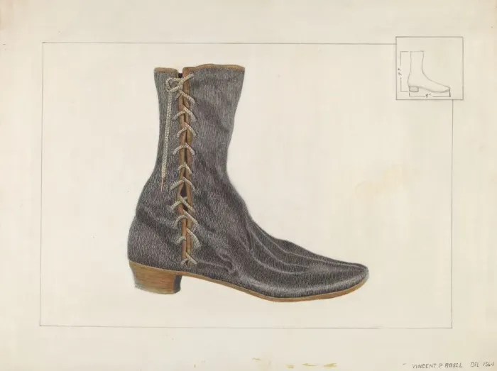 Framed Print : Ladys Shoe, c. 1936. Creator: Vincent P. Rosel